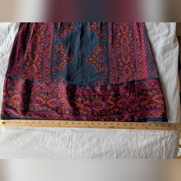 FREE PEOPLE Meadow Mod Mini Dress Moody Combo, Long Sleeve, Size L - Picture 13 of 14